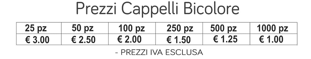 prezzi cappelli bicolori prezzi cappelli bicolori