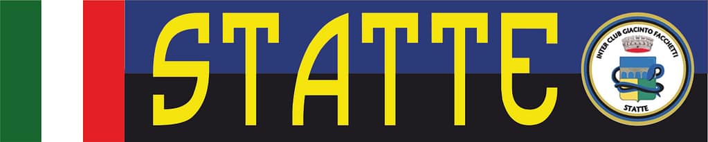 striscione da stadio Inter Club Statte personalizzato striscione da stadio Inter Club Statte