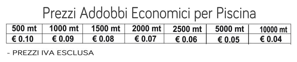 prezzi addobbi economici per piscina prezzi addobbi economici per piscina