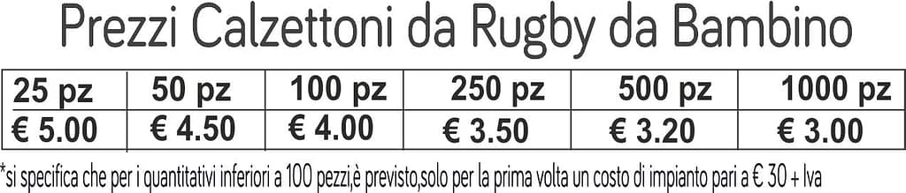 prezzi calzettoni rugby bambino prezzi calzettoni rugby bambino