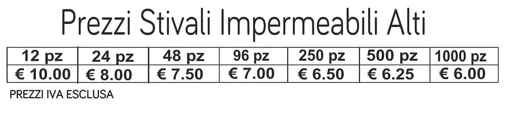 prezzi stivali impermeabili alti prezzi stivali impermeabili alti
