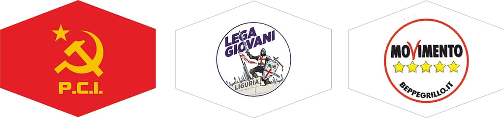 mascherine per partiti politici