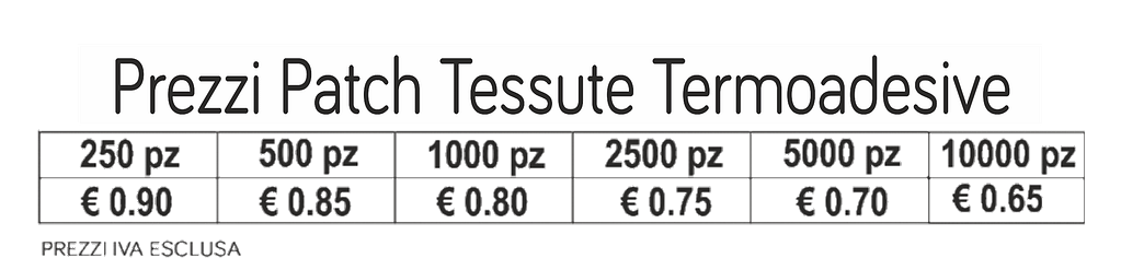 prezzi patch tessute termoadesive prezzi patch tessute termoadesive