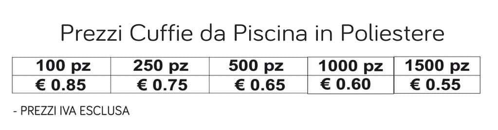 prezzi cuffie da piscina in poliestere prezzi cuffie da piscina in poliestere