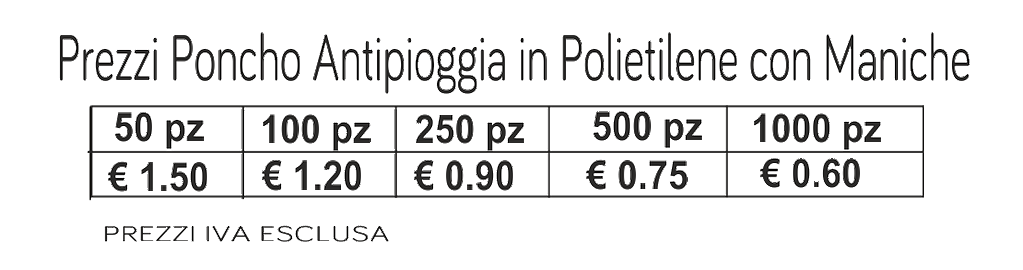 prezzi poncho antipioggia con maniche prezzi poncho antipioggia con maniche