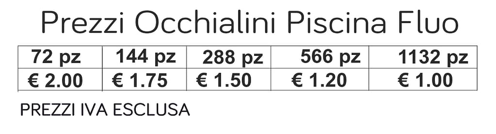 prezzi occhialini piscina fluo prezzi occhialini piscina fluo