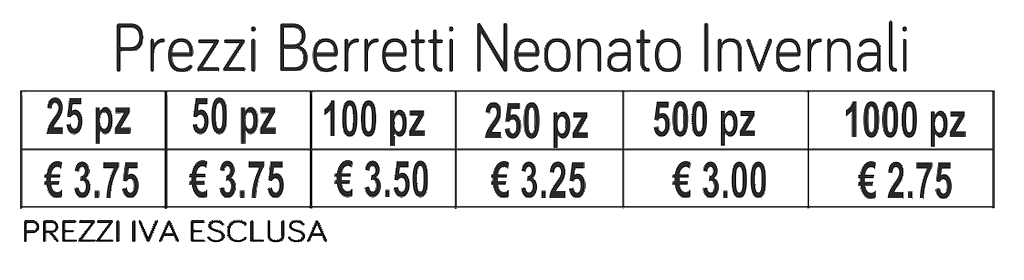 prezzi berretti neonato invernali prezzi berretti neonato invernali