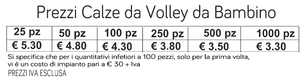 prezzi calzettoni volley bambino prezzi calzettoni volley bambino