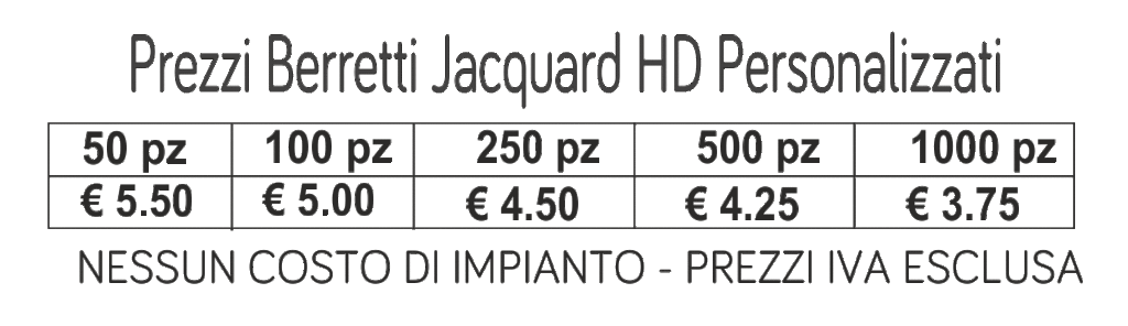prezzi berretti jacquard alta definizione prezzi berretti jacquard alta definizione