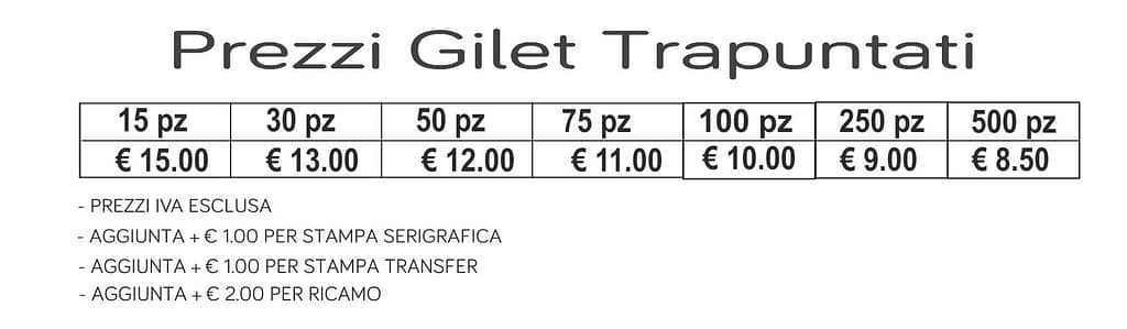 prezzi gilet trapuntati prezzi gilet trapuntati