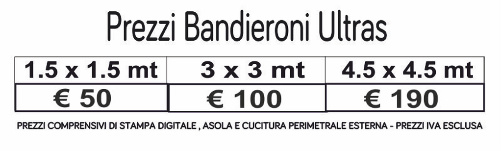 prezzi bandieroni prezzi bandieroni