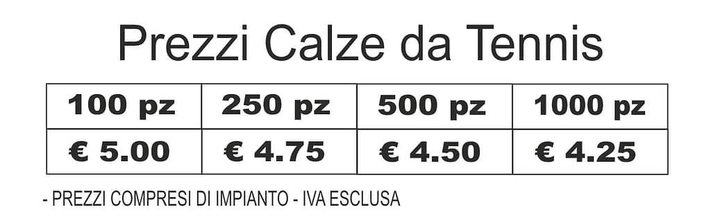 Prezzi Calze Tennis Prezzi Calze da Tennis