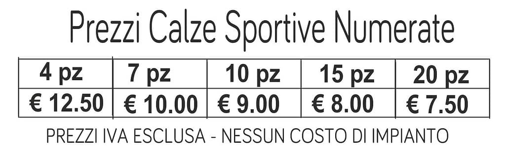 prezzi calze sportive numerate prezzi calze sportive numerate