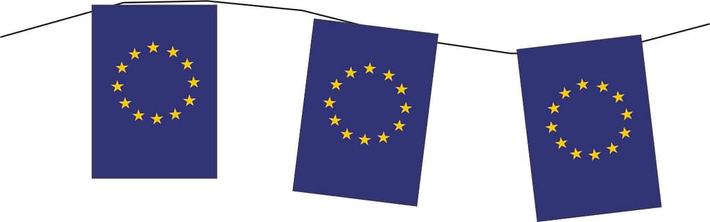 bandierine Europa rettangolari da appendere bandierine Europa rettangolari