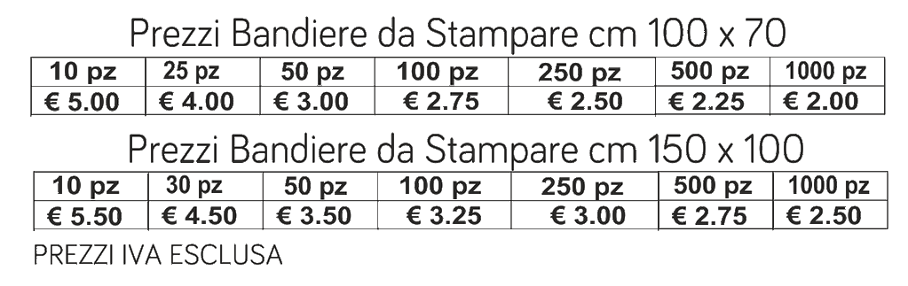prezzi bandiere da stampare prezzi bandiere da stampare