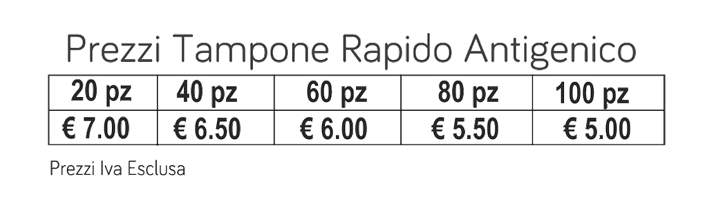 prezzi tampone rapido antigenico prezzi tampone rapido antigenico