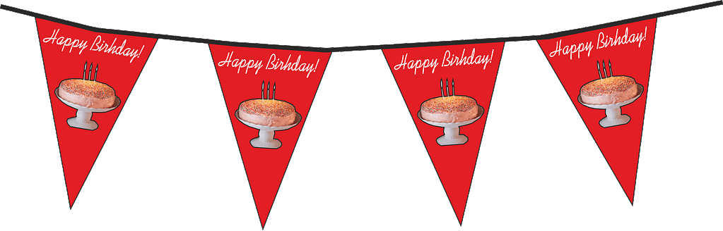 festone buon compleanno rosso festone buon compleanno rosso