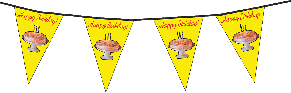 festone buon compleanno giallo festone buon compleanno giallo