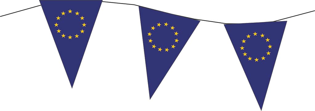 Insieme Delle Bandierine Di Paese Europeo Illustrazione di Stock - Illustrazione di romania