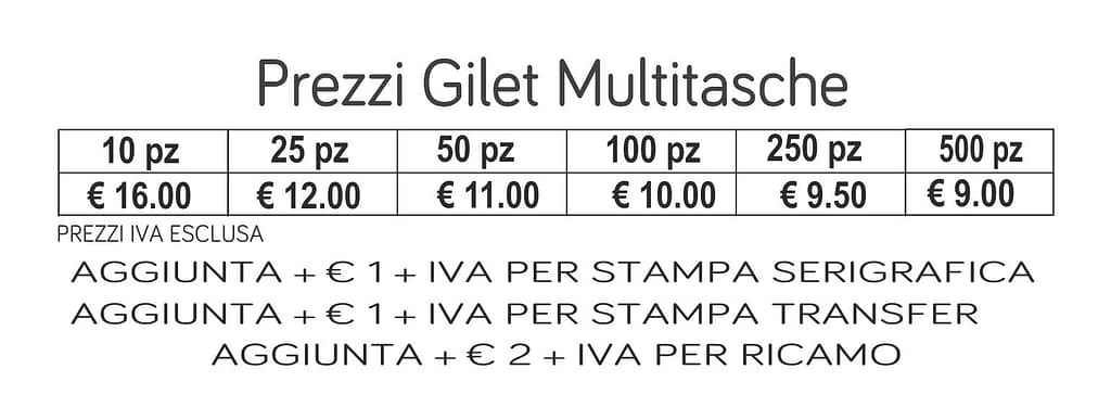 prezzi gilet multitasche prezzi gilet multitasche