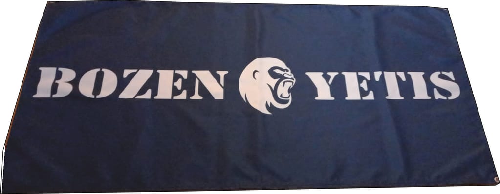 striscione da stadio bozen yetis personalizzato striscione da stadio bozen yetis