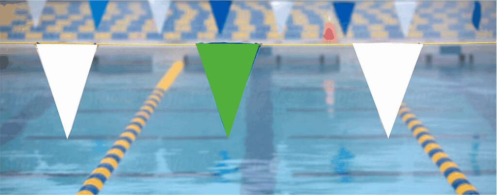 bandierine piscina bianco verde bandierine piscina bianco verde