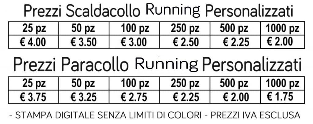 prezzi scaldacollo running prezzi scaldacollo running