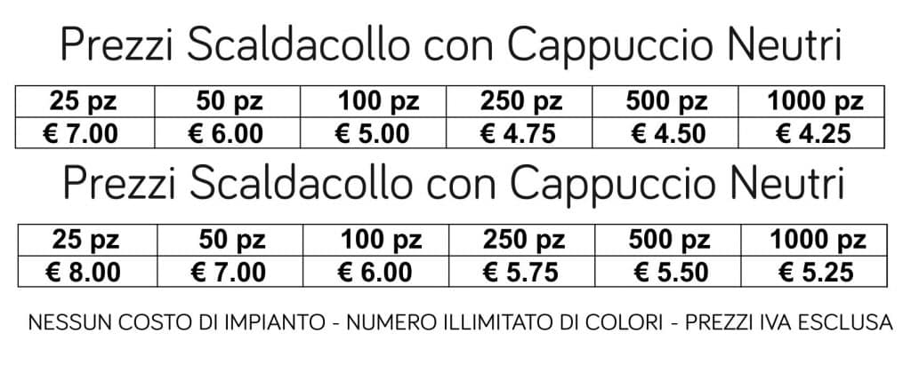 prezzi scaldacollo con cappuccio personalizzati prezzi scaldacollo con cappuccio personalizzati