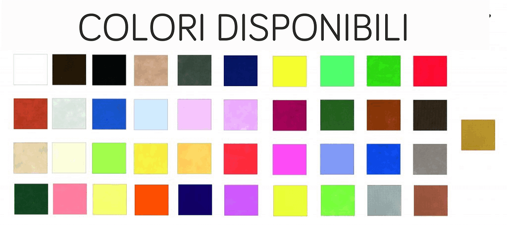 colori disponibili colori disponibili