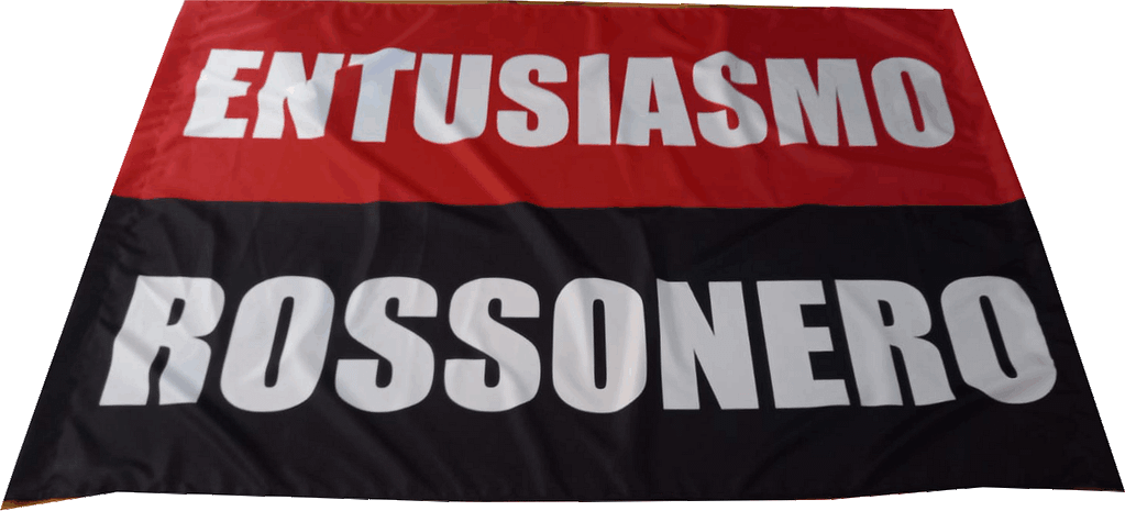 bandiera stadio ignifuga entusiasmo rossonero bandiera stadio ignifuga entusiasmo rossonero