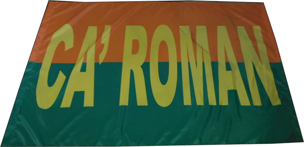 Stendardo da stadio ignifugo Ca' Roman Venezia personalizzato Stendardo da stadio ignifugo Ca' Roman Venezia