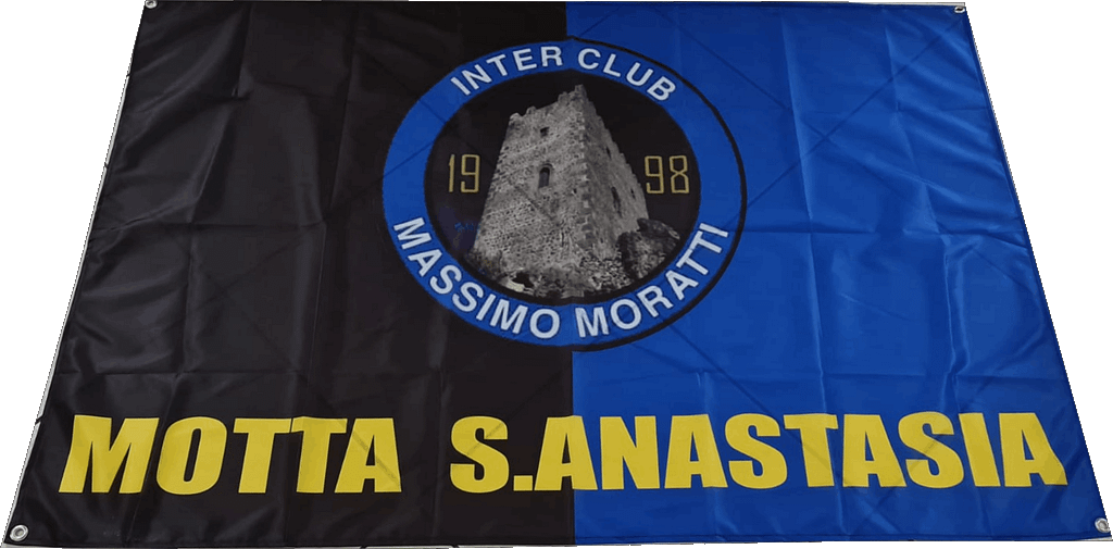 stendardo stadio personalizzato Inter castello stendardo stadio inter castello