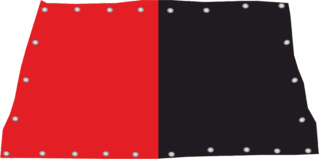 bandierone copricurva rosso nero bandierone copricurva rosso nero