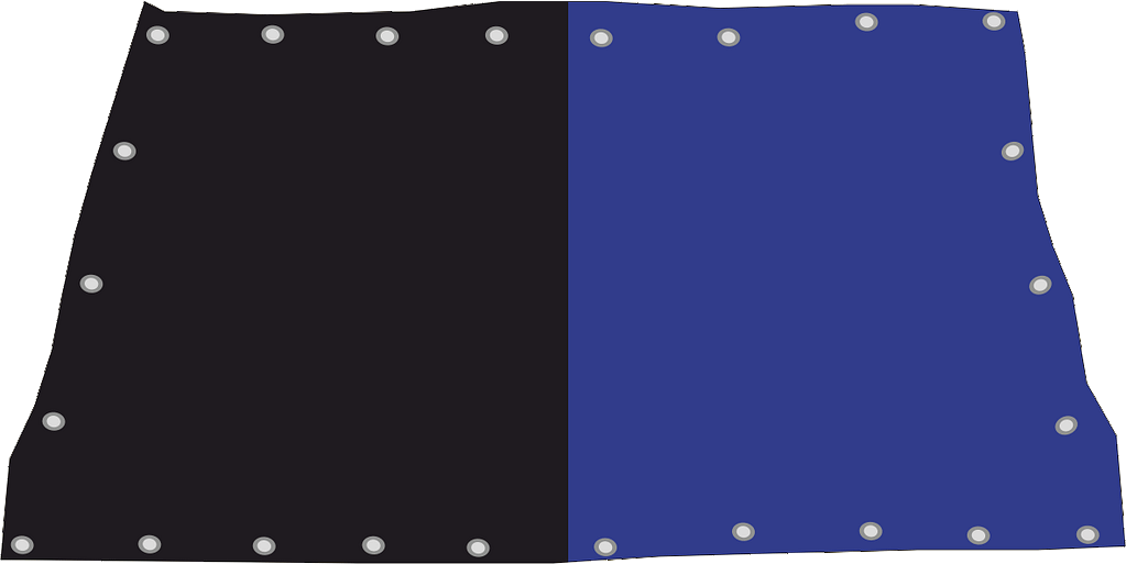 bandieroni copricurva economici colore Nero e Azzurro bandieroni copricurva economici Nero Azzurro