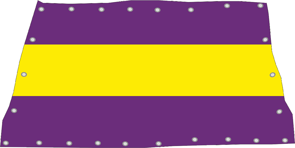 bandieroni copricurva economici colori giallo viola bandieroni copricurva economici giallo viola