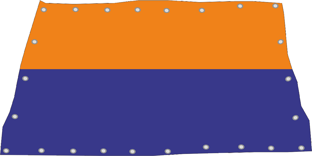 bandierone orizzontale Arancio Blu bandierone orizzontale Arancio Blu