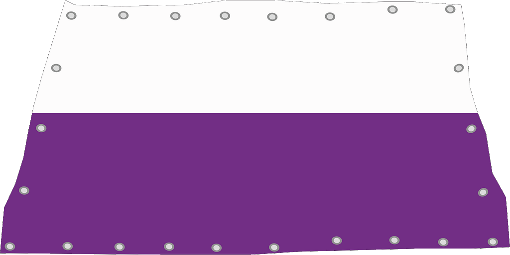 bandierone copricurva bianco viola bandierone copricurva bianco viola