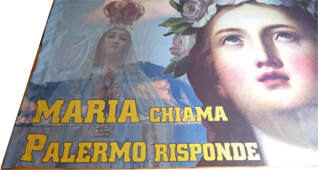 Bandiera con Foto Maria personalizzata Bandiera con Foto Maria