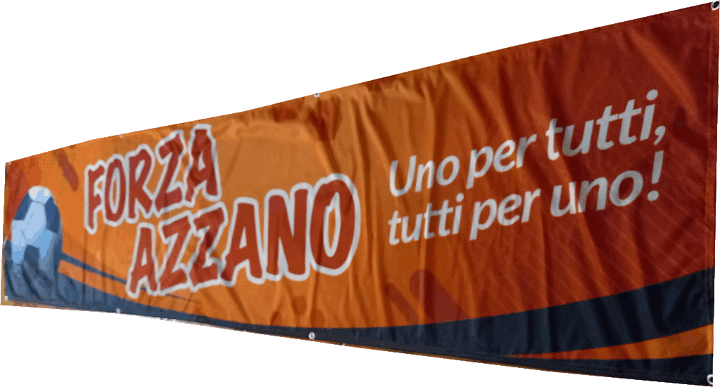 striscione da stadio personalizzato azzano striscione da stadio azzano