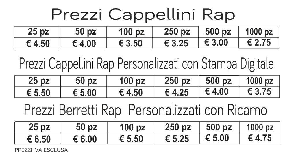 prezzi cappellini rap prezzi cappellini rap