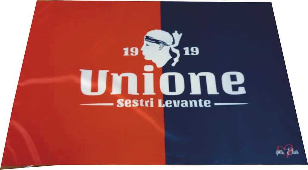 bandiera da stadio ignifuga Sestri Levante personalizzata bandiera da stadio ignifuga Sestri Levante