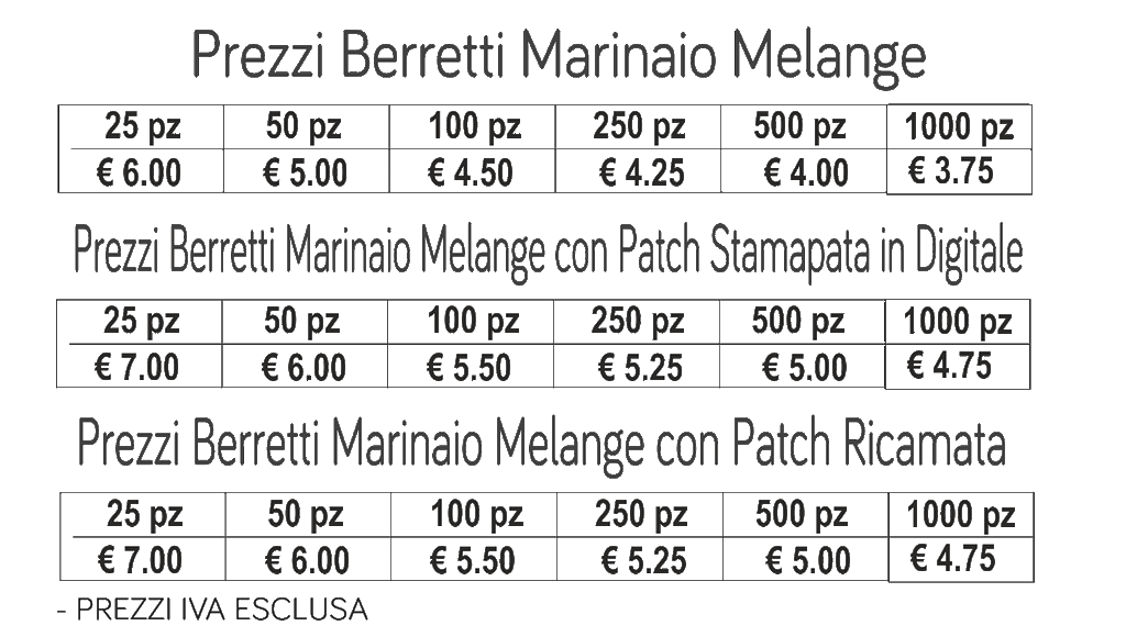 berretti marinaio melange berretti marinaio melange