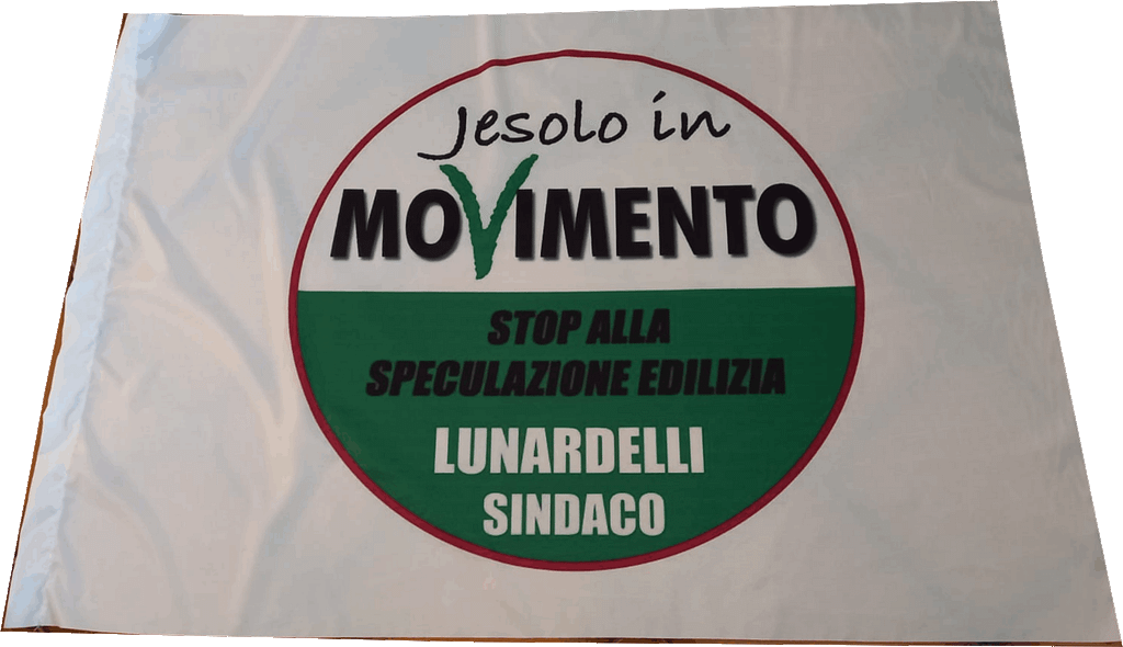 bandiere per liste elettorali Jesolo in movimento personalizzate bandiere per liste elettorali Jesolo in movimento