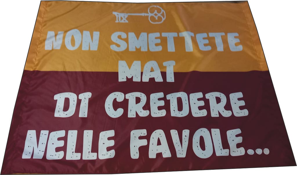 Stendardo da stadio ignifugo Roma personalizzato Stendardo da stadio ignifugo Roma
