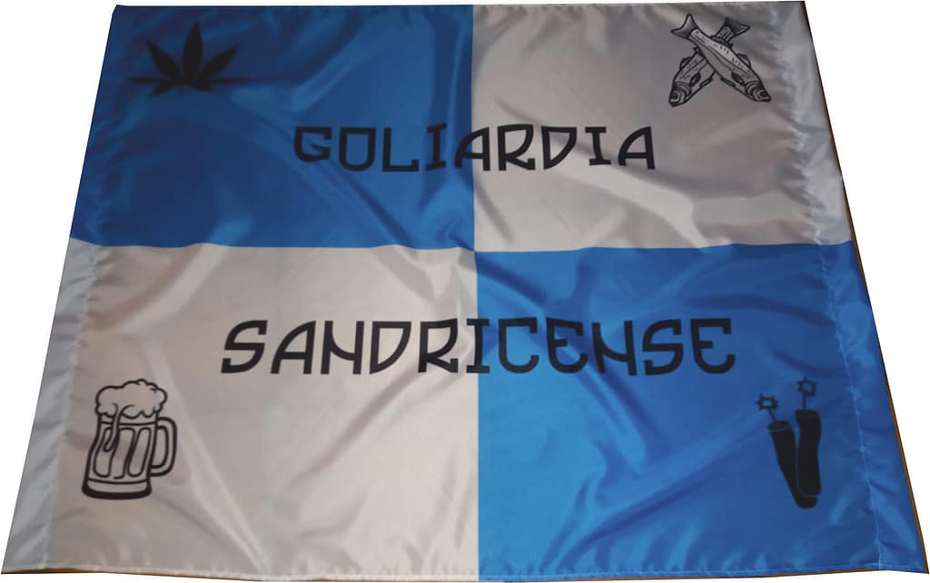 Stendardo ultras goliardia Sandricense personalizzati Stendardo ultras goliardia Sandricense