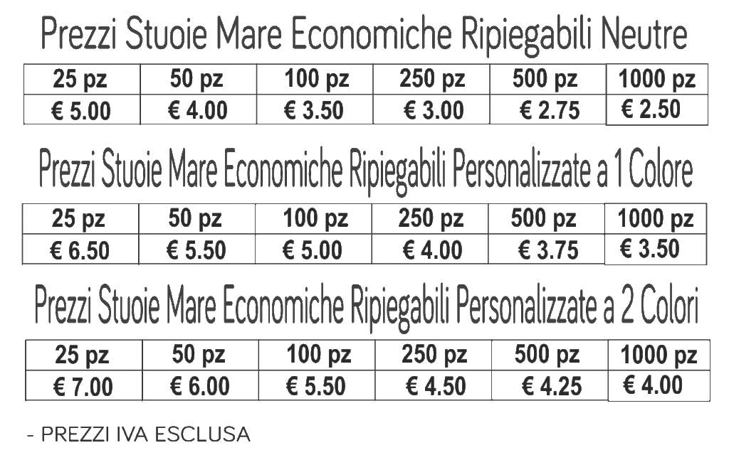 PREZZI STUOIE MARE ECONOMICHE RIPIEGABILI PREZZI STUOIE MARE ECONOMICHE RIPIEGABILI