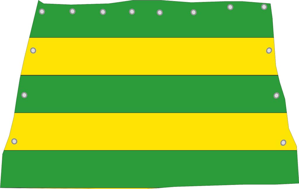 bandieroni copricurva economici colore verde giallo orizzontale bandieroni copricurva economici verde giallo orizzontale