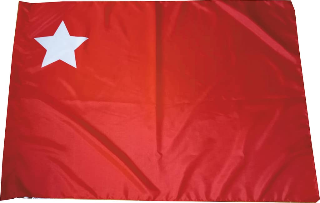 Bandiera Rossa con stella per partiti politici Bandiera Rossa con stella