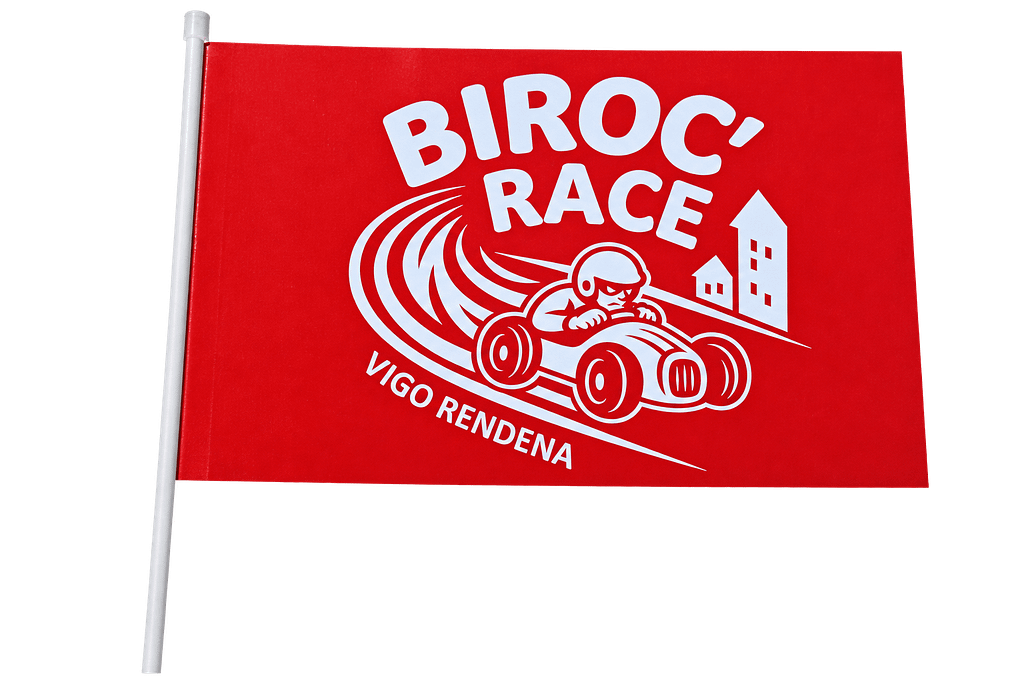 Bandierina in carta riciclata Biroc Race Personalizzata Bandierina in carta riciclata Biroc Race