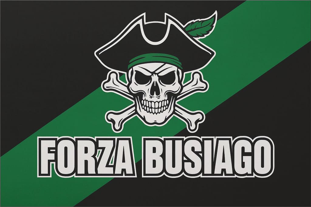 bandiera da stadio Busiago personalizzata bandiera da stadio Busiago